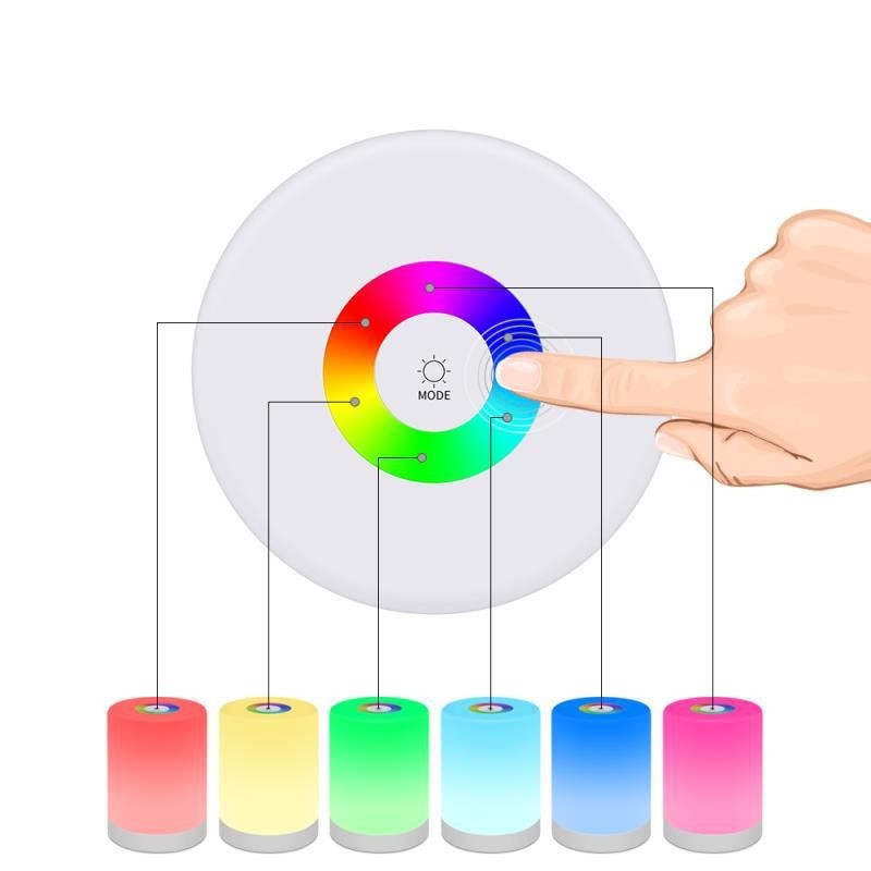 RGB touch dimming and color change
