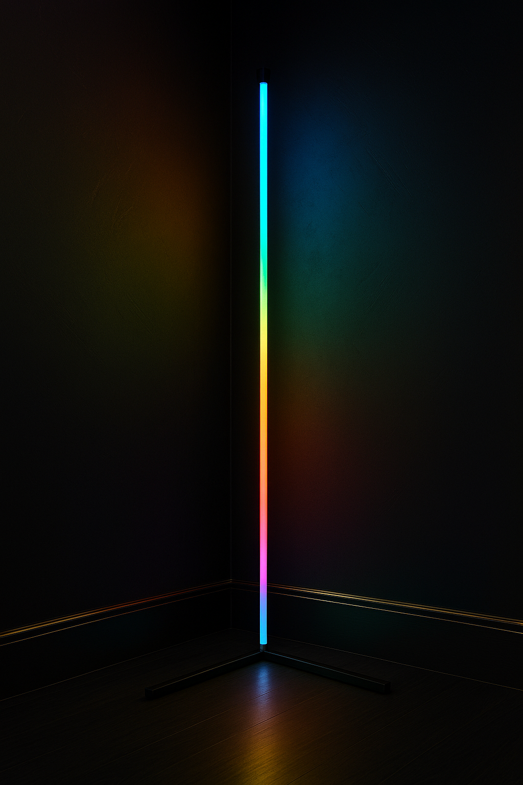 Floor Ambience RGBIC Corner Lamp — 3-Section Smart Lighting