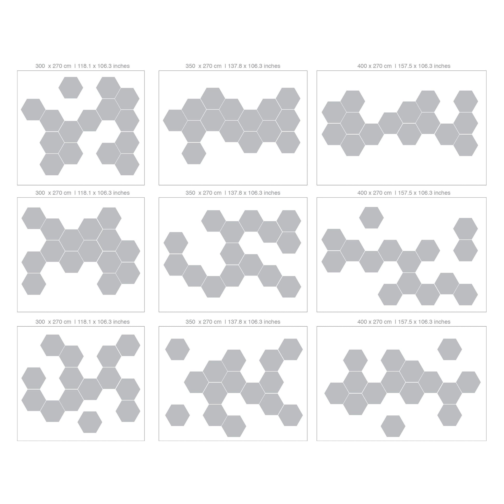 3D Hexagon Wall Decor (Pack 15)-3